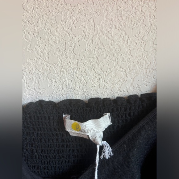 NWT Boden Black 100% Linen Short Sleeve Halter Neck Cutout Column Midi Dress 6 - Picture 9 of 12